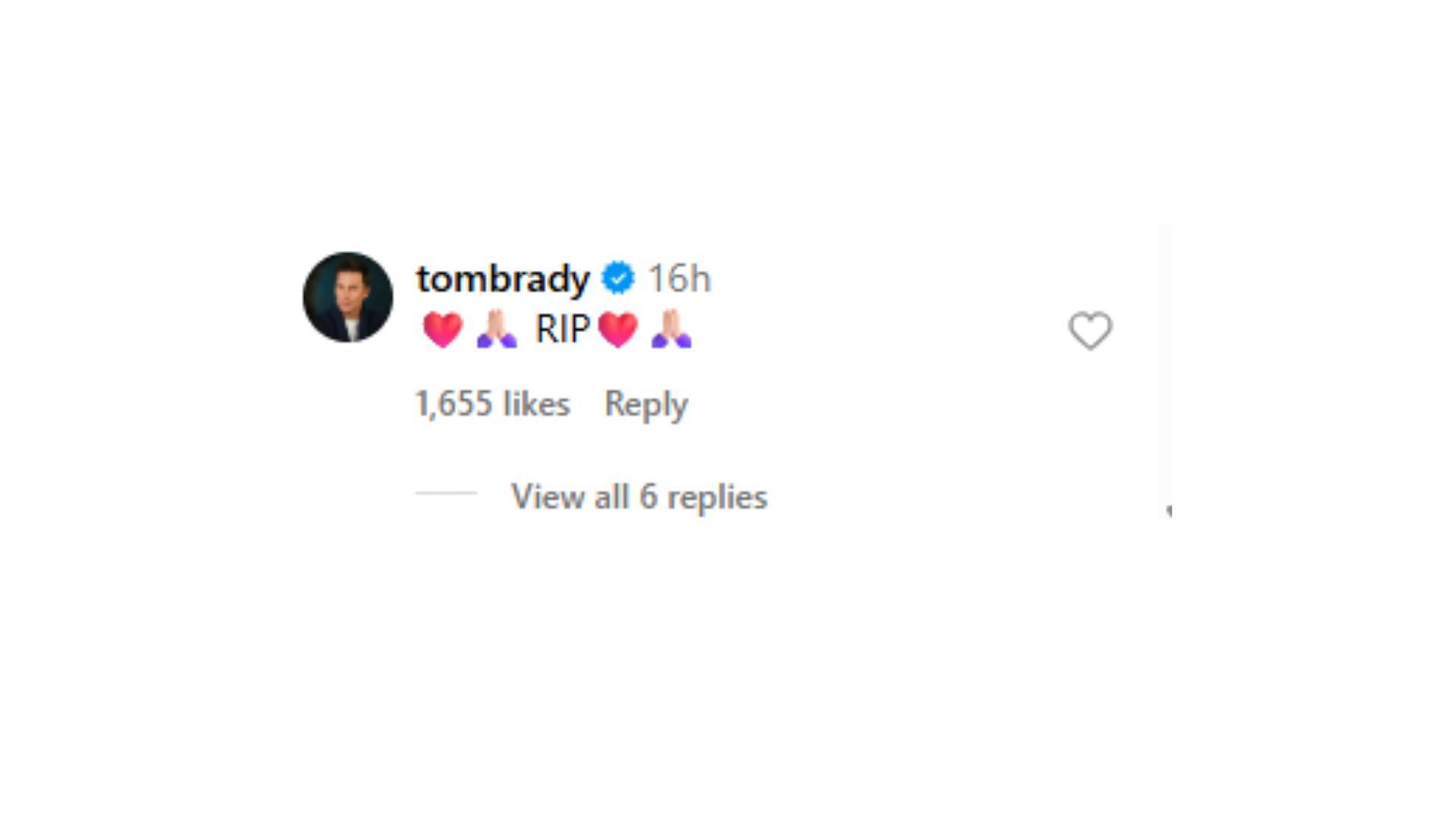 Brady mourned the loss of Indianapolis Colts team owner Jim Irsay (image credit: instagram/peytonmanning)